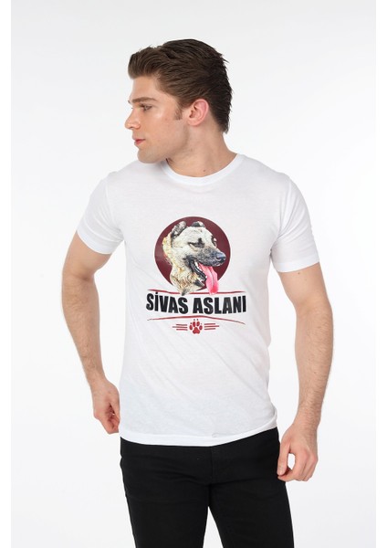 Zeyna Baskı Turkıshlıon Bisiklet Yaka T-Shirt modelleri