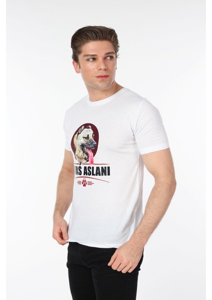 Zeyna Baskı Turkıshlıon Bisiklet Yaka T-Shirt fırsatları