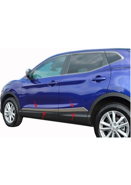 Nissan Qashqaı 2014-2022 P.çelik Krom Yan Kapı Çıtası 4 Adet modelleri
