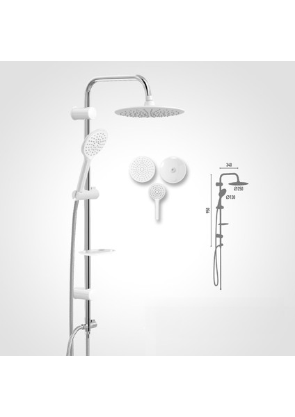 Duscheline Neo Slim White Duş Sistemi 3296
