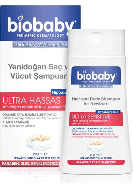 Bıobaby Yenidoğan Saç ve Vücut Şampuanı 200 ml