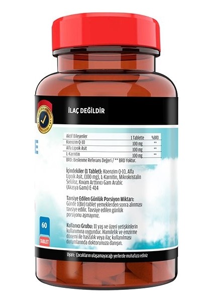 Coenzyme Q10 60 Tablet & Flx Tip 1-3 Balık Kolajeni 60 Tablet