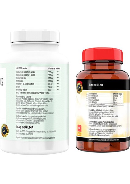 Kollajen Tip 1-3 90 Tablet & Flx Collagen 60 Tablet