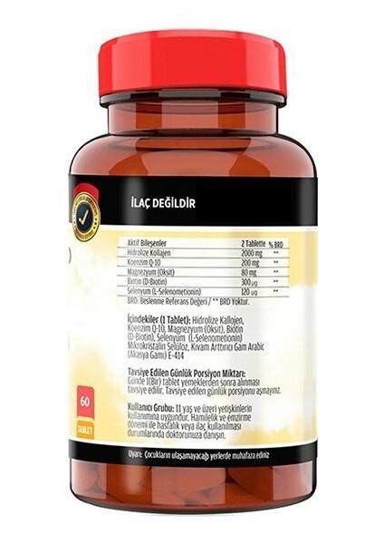 Kollajen Tip 1-3 90 Tablet & Flx Collagen 60 Tablet