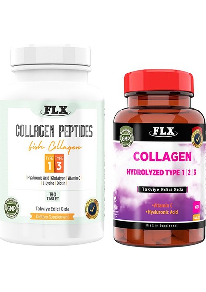 Kollajen Tip 1-3 180 Tablet & Kollajen Tip-1-2-3 60 Tablet
