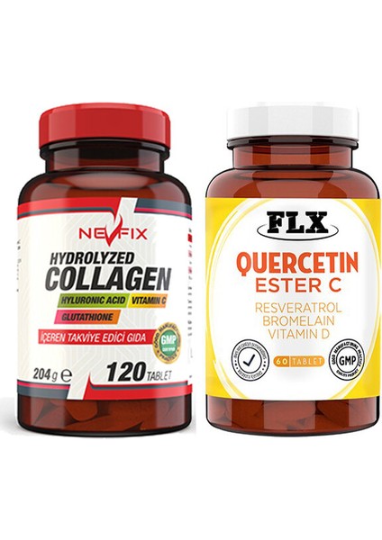 Nevfix Collagen 120 Tablet & Flx Kuersetin Ester C 60 Tablet