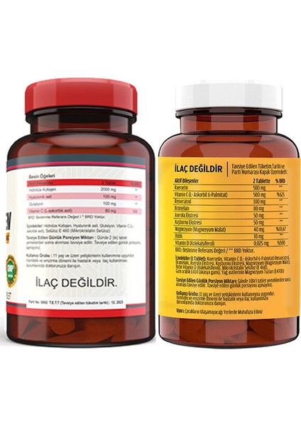 Nevfix Collagen 120 Tablet & Flx Kuersetin Ester C 60 Tablet fiyatları