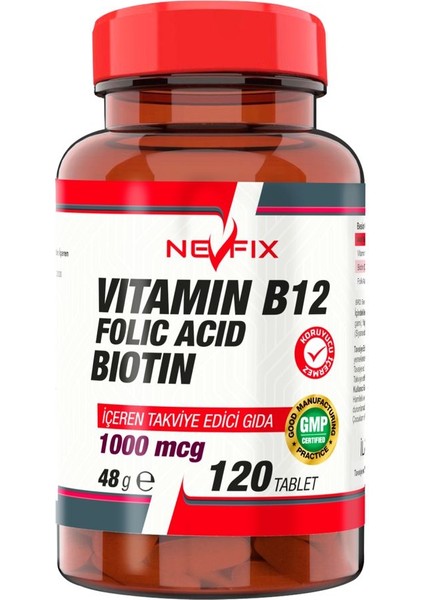 Nevfix Vitamin B12 120 Tablet & Flx Kuersetin Ester C 60 Tablet