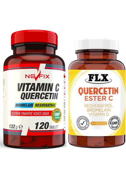Nevfix QUERCETIN120 Tablet & Flx Kuersetin Ester C 60 Tablet