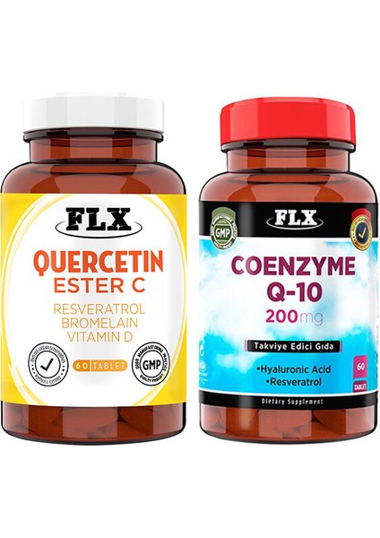 Kuersetin Ester C 60 Tablet & Flx Coenzyme Q-10 200 Mg 60 Tablet