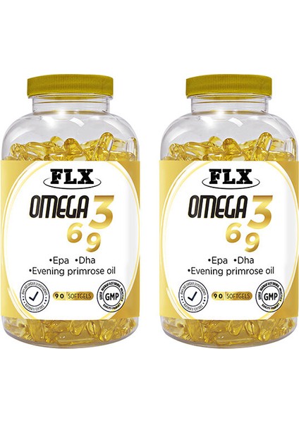 Omega 3-6-9 Balık Yağı 90 Softgel 2 Kutu