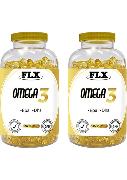 Omega 3 Balık Yağı 180 Softgel 2 Kutu