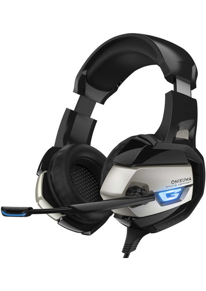 K5 Oyuncu Kulaklığı 3.5mm Işıklı Mikrofonlu Xbox Ps Pc Ios Android