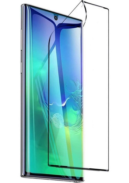 Samsung Galaxy Note 10 Plus Polymer Nano Esnek Ekran Koruyucu Tam Kaplar