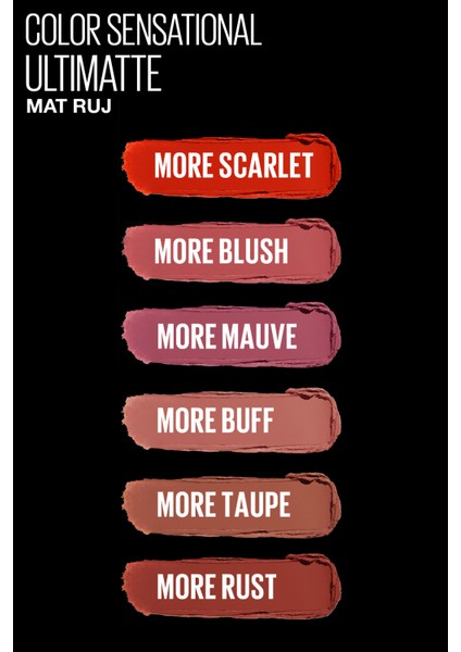 Maybelline New York Color Sensational Ultimatte Mat Ruj- 699 More Buff (Nude)