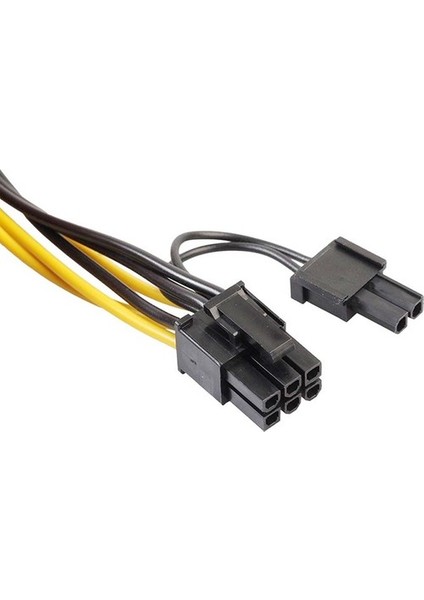 6 Pin Ekran Kartı Power Çoklayıcı 6+2 Pin Power Uzatma