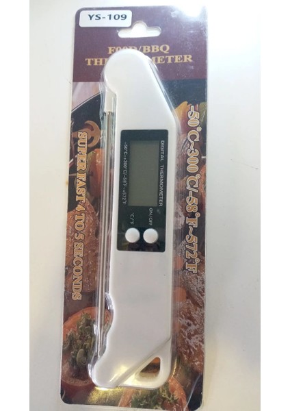 Katlanılabilir Saplamalı Gıda Termometresi -50 C -300 C