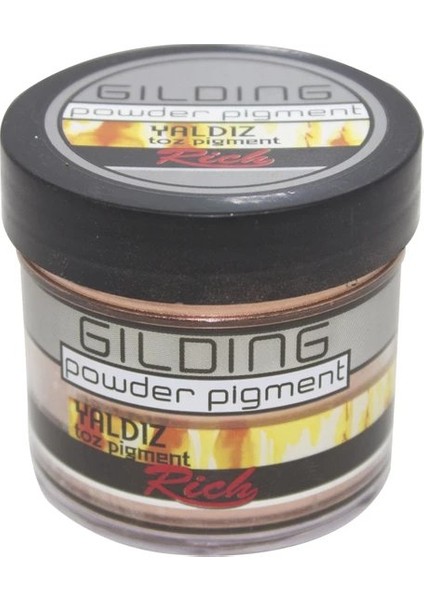 Gilding Powder Yaldız Toz Pigment 60 cc Bakır