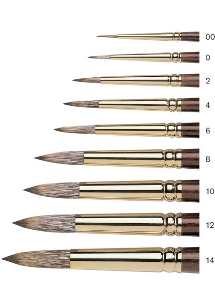 : Monarch : Uzun Sap Yuvarlak Fırça No : 2 modelleri