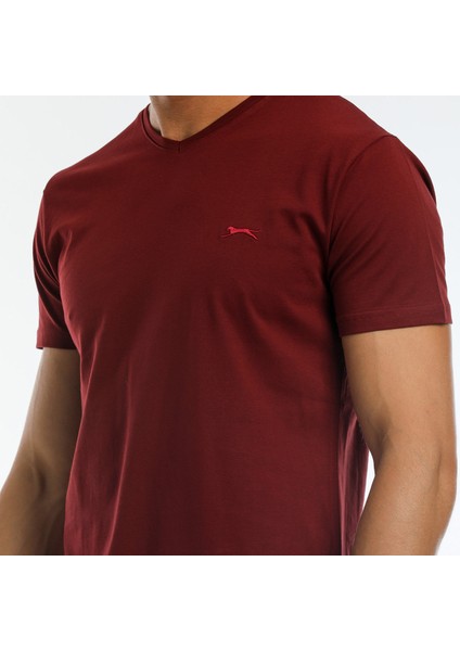 SARGON KTN Erkek Tişört Bordo indirimleri
