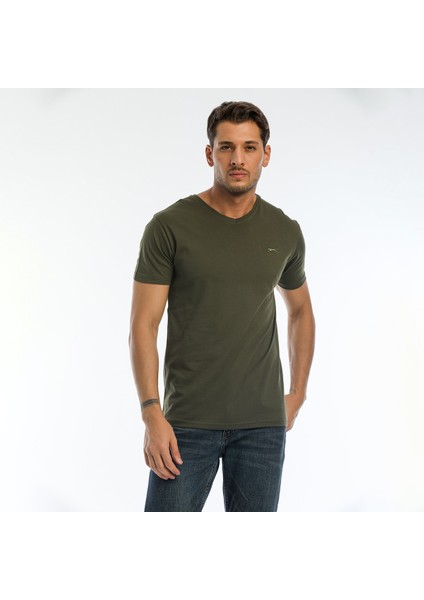 SARGON KTN Erkek Tişört Koyu Yeşil