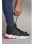Siyah Beyaz Kırmızı Sneaker Bot 0012108 4