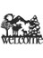 Welcome Geyik Figürlü Metal Tablo 5