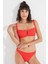 Kırmızı Eva Strapless Bikini Üstü 3