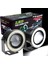 Universal Mercekli Angel LED Halkalı Beyaz Sis Farı Metal Gövde 76MM 1