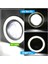 Universal Mercekli Angel LED Halkalı Beyaz Sis Farı Metal Gövde 76MM 4