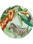 Yuvarlak Bohem Afrikan Safari Duvar Stickerı 3