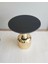 Olympos Dekoratif Parlak Siyah Model Gold Sehpa 50 ve 55 cm 5