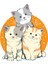 Cat Family - Kedi Ailesi Sticker 1