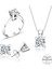 Sertifikalı Swarovski Tektaş 925 Gümüş Set Takım 2