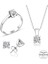 Sertifikalı Swarovski Minik Tek Taş 925 Gümüş Set Takım 2