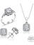 Sertifikalı 2.00 Baget Swarovski Taşlı 925 Gümüş Set Takım 2
