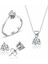 Sertifikalı Swarovski Tek Taş 925 Gümüş Set Takım 1