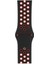 Apple Watch Series SE/10/9/8/7/6/5/4/3 49mm-46mm-45mm-44mm-42mm Uyumlu M/L Delikli Spor Silikon Kordon Siyah/Kırmızı 2
