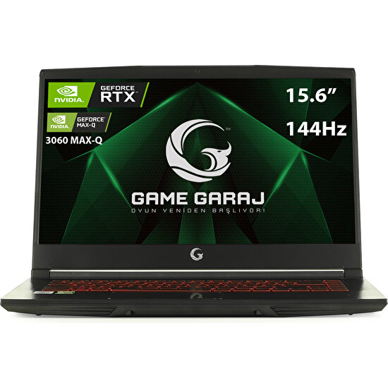 Game Garaj Tracer 7tn-01 Intel Core i7 10750H 8GB 256GB RTX3060 Freedos 15.6" FHD Taşınabilir Bilgisayar