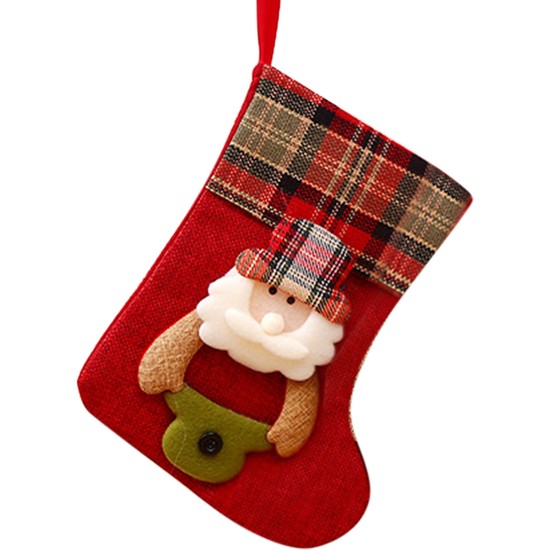 Shopfocus Noel Çorap Santa Şeker Çanta Hediye Çorap Asılı Aksesuarları Noel Baba (Yurt Dışından)