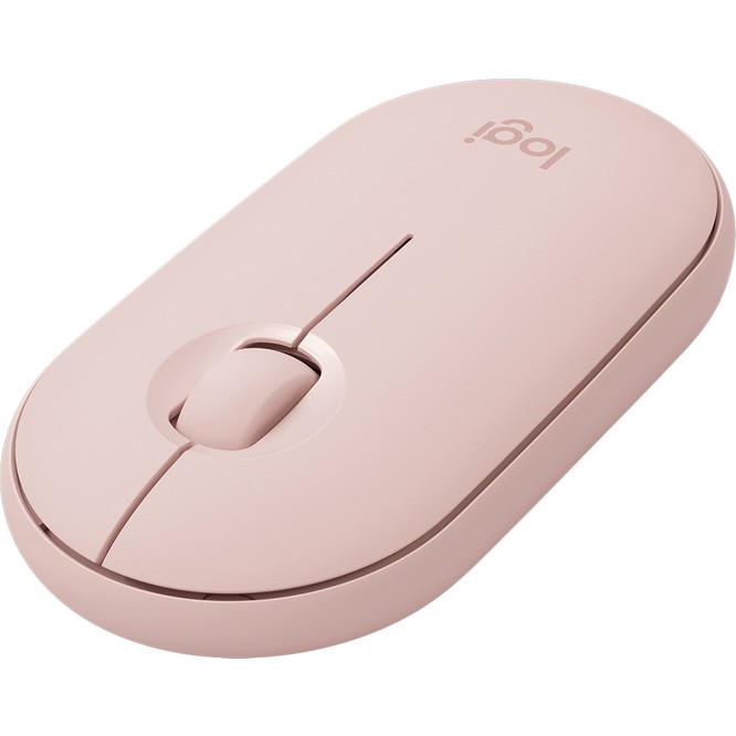Logitech M350 Pebble Sessiz Kablosuz Kompakt Mouse - Pembe