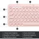 Logitech K380 Kompakt Kablosuz Bluetooth Türkçe Klavye - Pembe Logitech K380 Kompakt Kablosuz Bluetooth Türkçe Klavye - Pembe