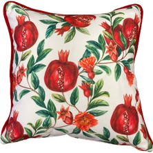 Tuğçe Demir Home Desıgn Nar Desen Dekoratif Kırlent İç Dolgulu 43X43