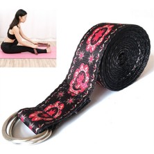 Zsykd Renk Desen Streç Bant Yoga Streç Bant, Boyutu: 185 x 3.8 cm (Siyah) (Yurt Dışından)