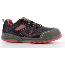 Safety Jogger Cador Pink S1P Esd Src Iş Güvenlik Ayakkabısı Gri-Pembe