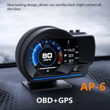 Gahome Araba Hud Ekranı, Obdⅱ + Gps Akıllı Ölçer Yüksek Çözünürlüklü (Yurt Dışından)