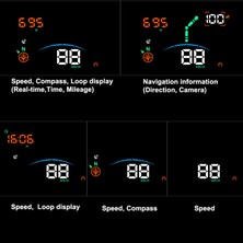 Gahome Araba Navigasyon Sürümü Hud 5.5''hd Ekran (Yurt Dışından)
