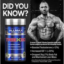 Allmax Nutrition Tribx 90 750MG 90 Capsul. Adınıza Resmi Faturalı Orijinal Amerikan Ürünü.