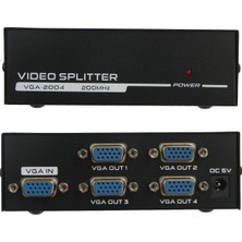 Us Technology VGA Splitter 4 Port VGA Çoğaltıcı 200MHZ Kablo Adaptörü Dahil