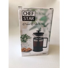 Chef Star Siyah French Press 350 ml